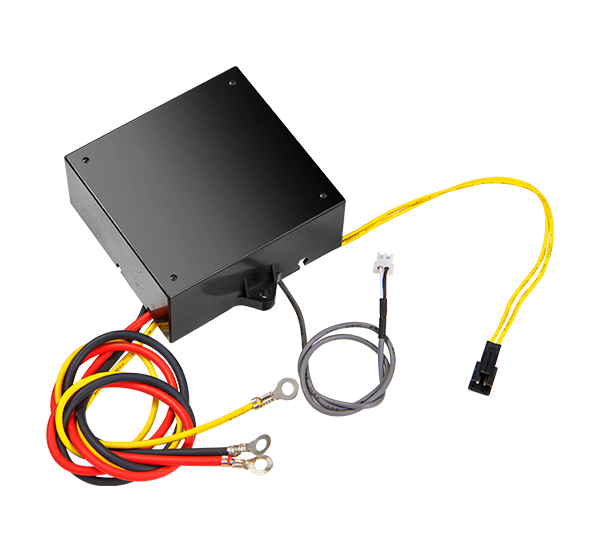 Electrostatic air cleaner with a high voltage source